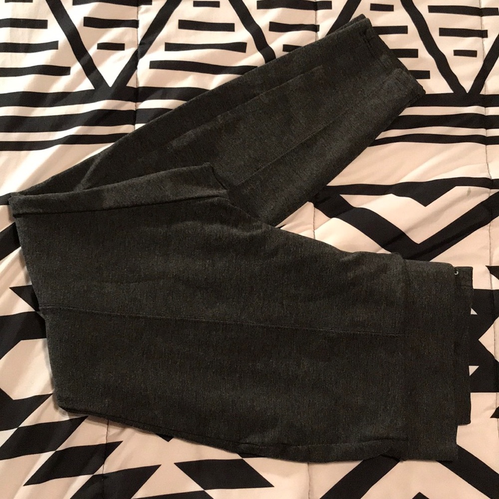 Seamed front nice leggings grey